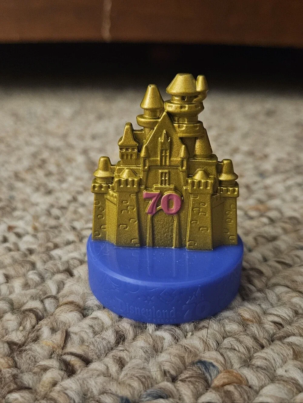 2025 McDonalds Disney 70th Anniversary Gold Sleeping Beauty Castle Figure
